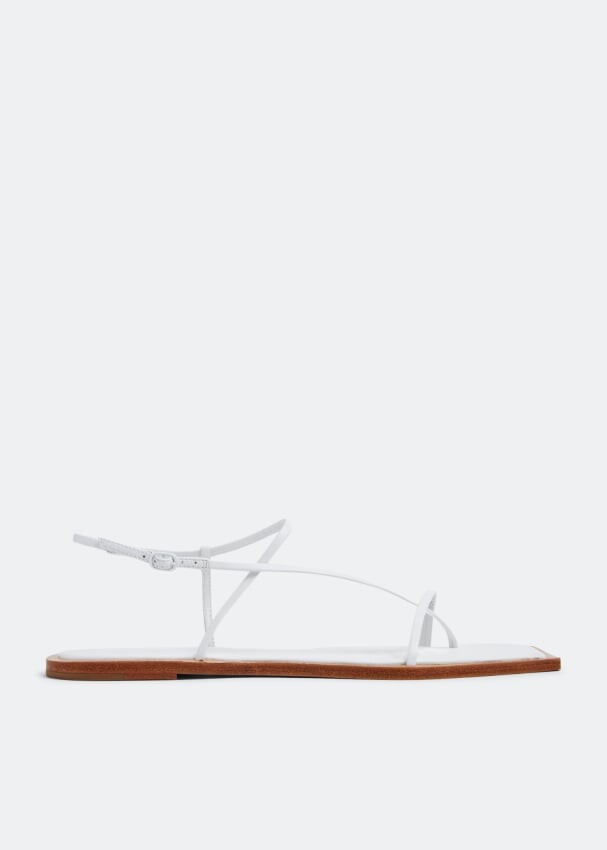 

Сандалии STUDIO AMELIA Filament squared flat sandals, белый