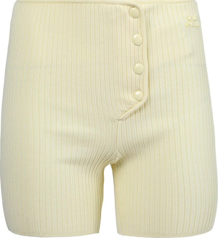 

Шорты Courrèges Rib Knit Short Pastel Yellow, желтый
