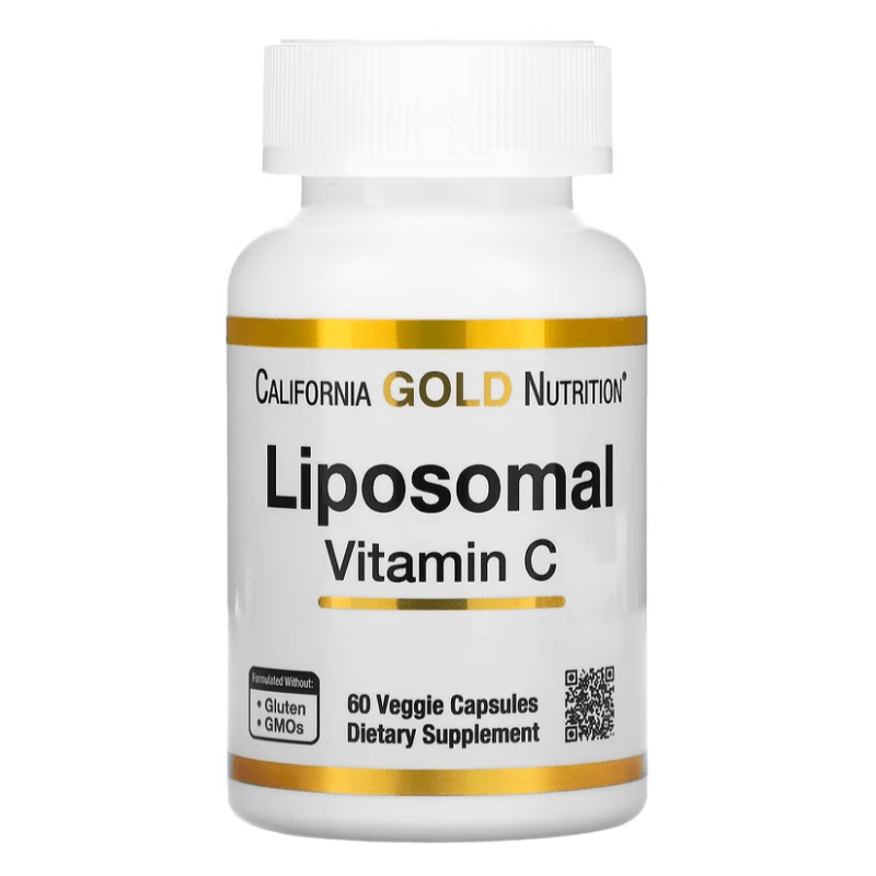 Липосомальный витамин C California Gold Nutrition 250 мг, 60 капсул витамин c 500 мг california gold nutrition 240 капсул