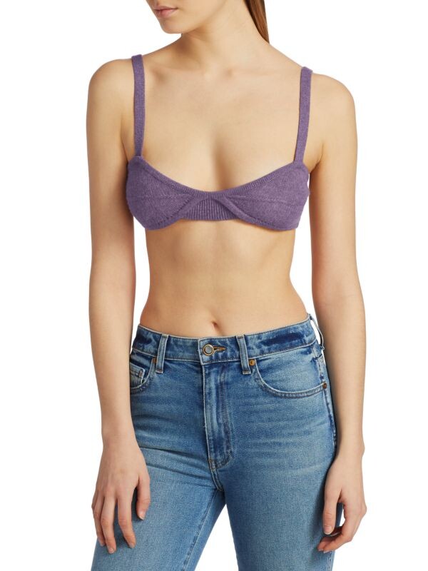 

Топ без Косточек Khaite Eda из кашемира, amethyst