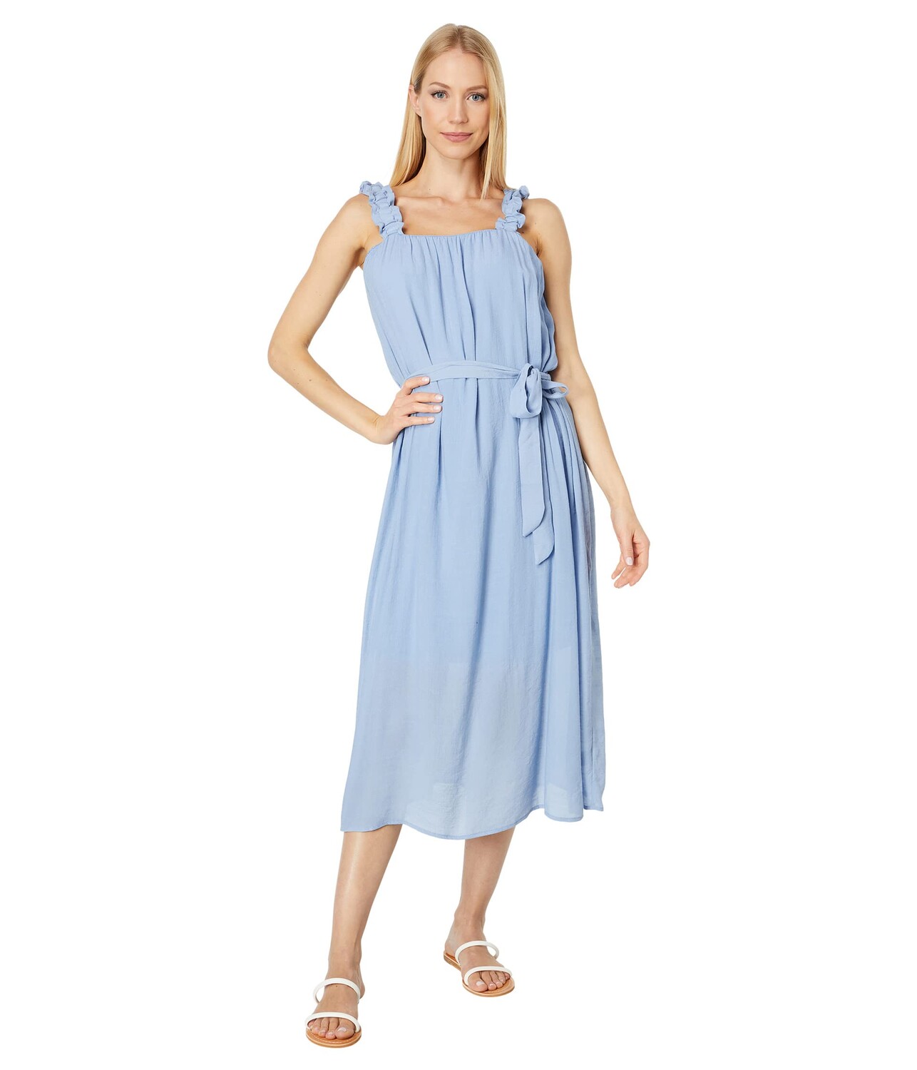 

Платье Bobeau, Shirred Strap Button Back Dress