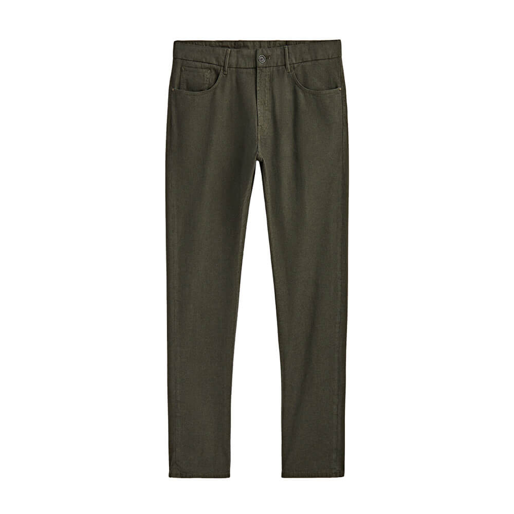 

Джинсы Massimo Dutti Party Tapered Fit Textured, хаки