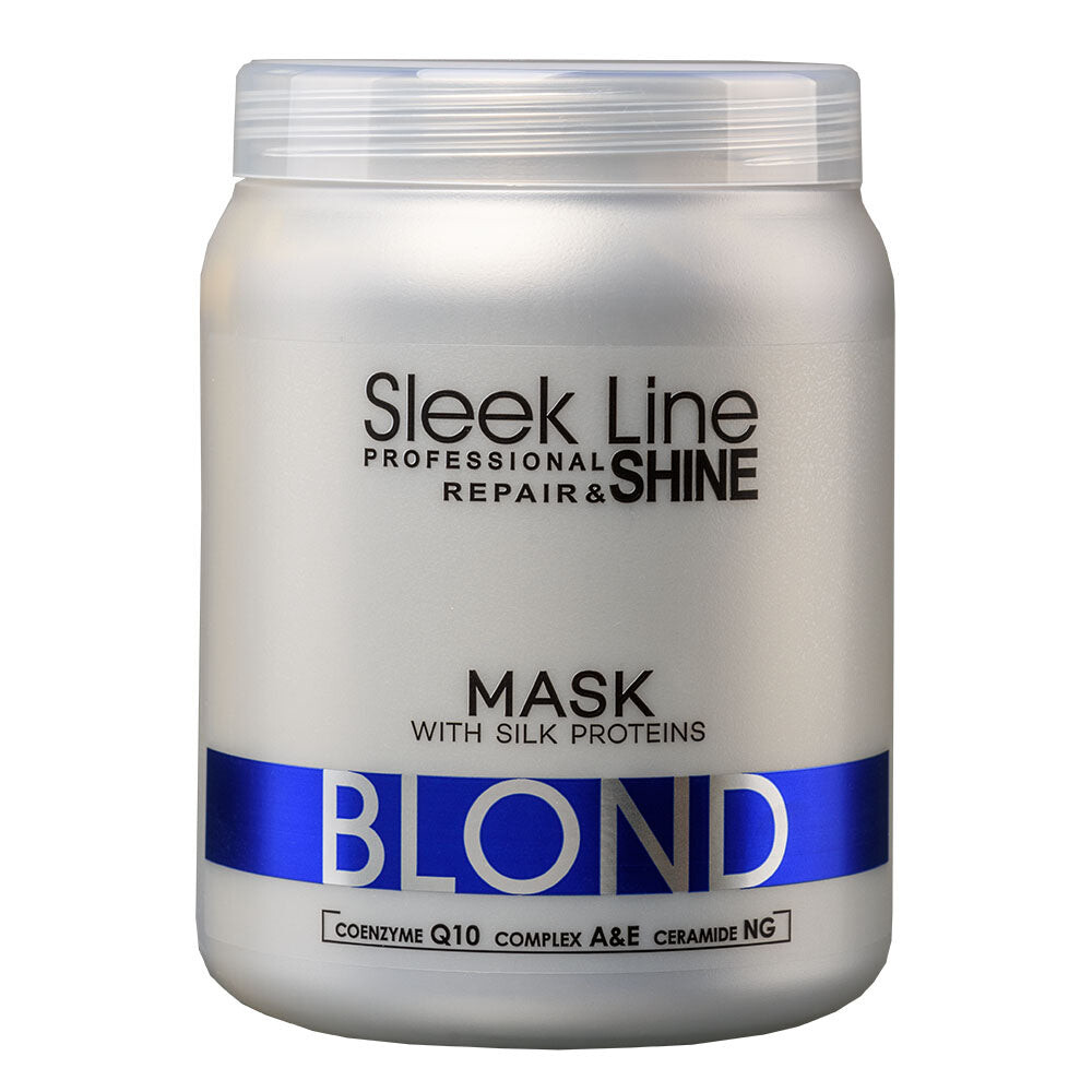 

Stapiz Маска Sleek Line Blond Mask с шелком для светлых волос с платиновым оттенком 1000мл