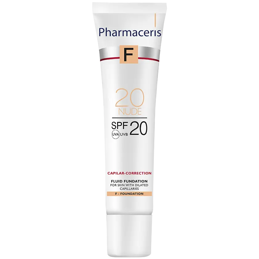 

Pharmaceris F Capilar-Correction корректирующий флюид для куперозной кожи SPF20 20 nude, 30 мл