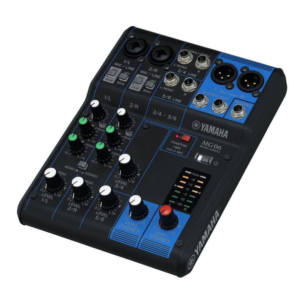 

Микшерный Пульт Yamaha MG06 6 - канальный