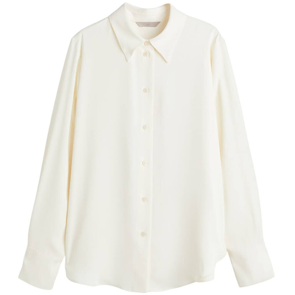 

Рубашка H&M Pointed-collar, кремовый