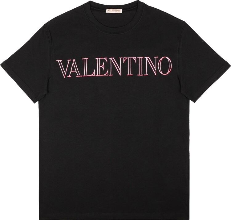 

Футболка Valentino T-Shirt 'Neon Universe Print', черный