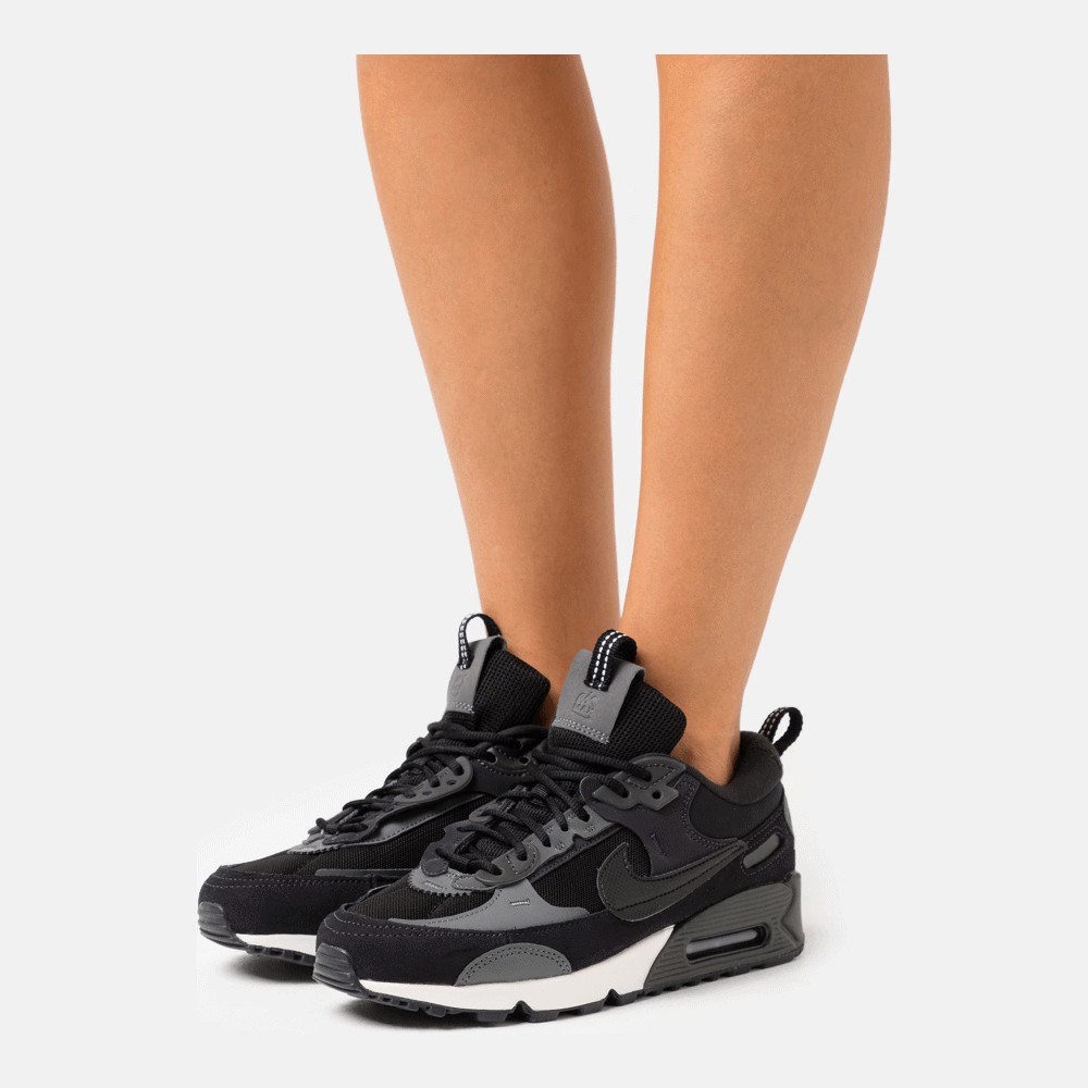 Кроссовки Nike Sportswear W Air Max 90 Futura, black/iron grey/oil grey/anthracite/sail цена и фото