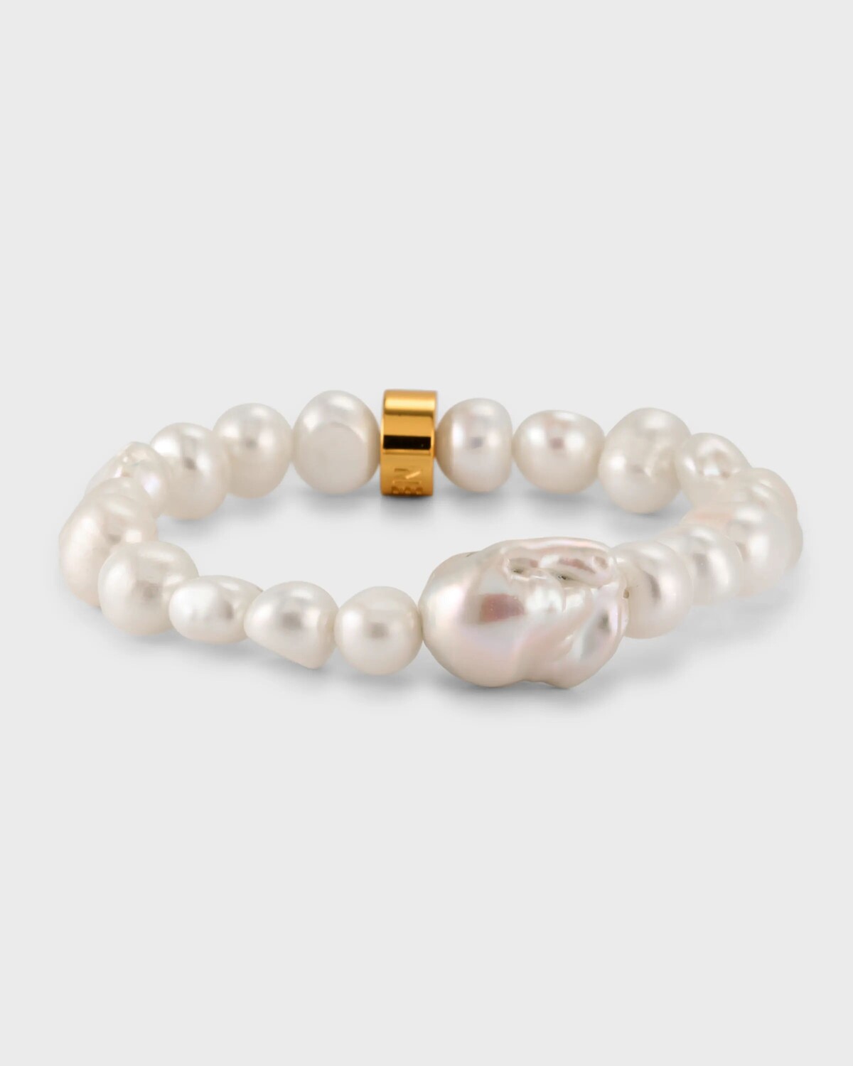 

Эластичный браслет с жемчугом барокко NEST Jewelry, цвет Pearl
