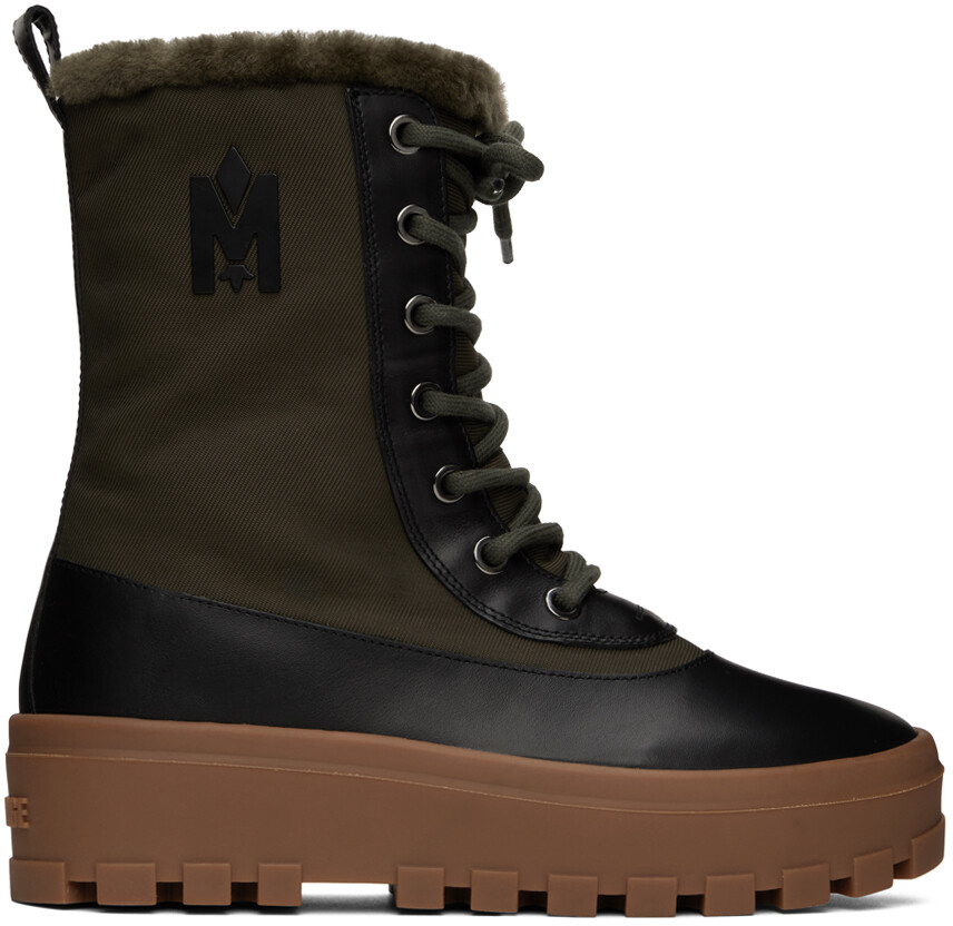

Хаки и черные ботинки героя Mackage