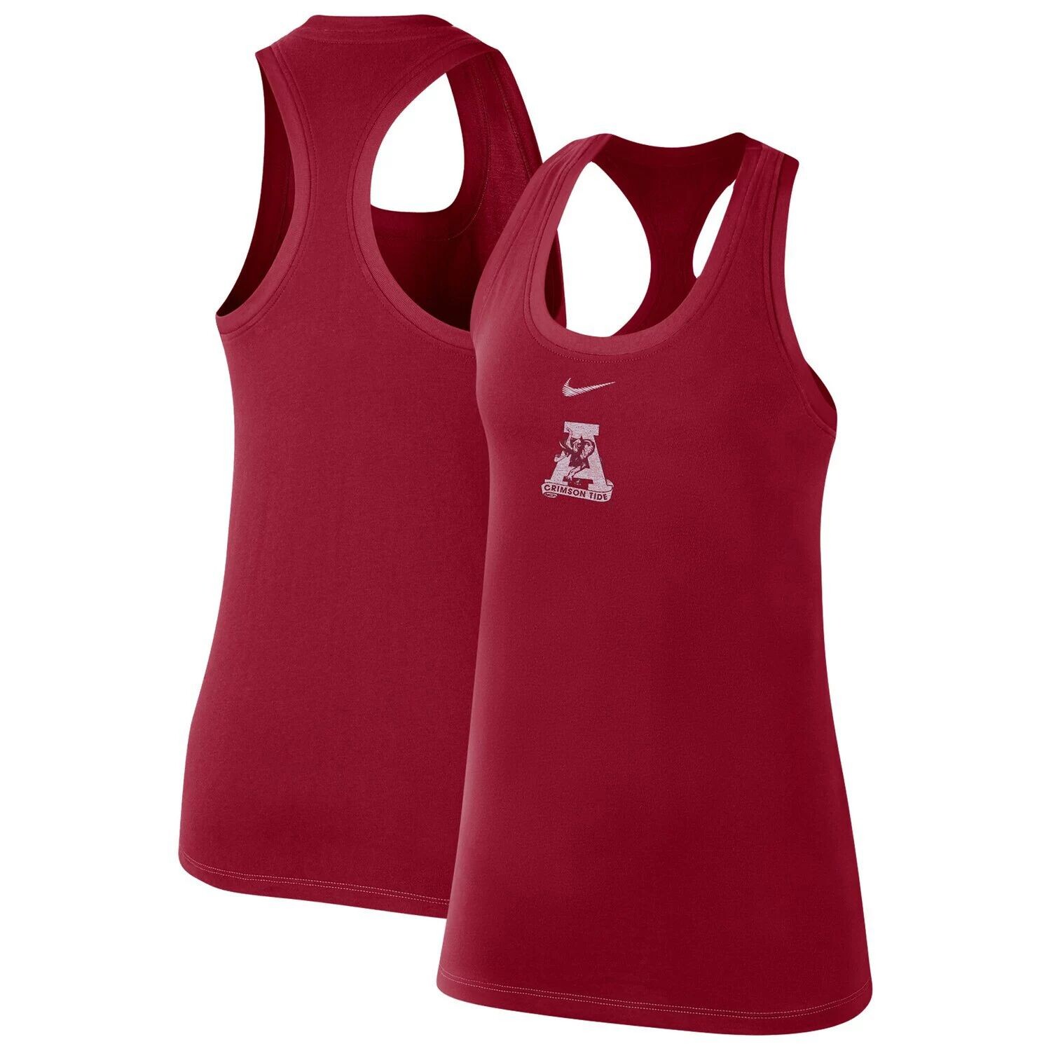 

Женская майка с круглым вырезом Nike Crimson Alabama Crimson Tide Varsity Stack Vault Racerback Nike