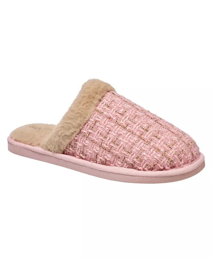 

Женские трикотажные шлепанцы в клетку Nine West, розовый