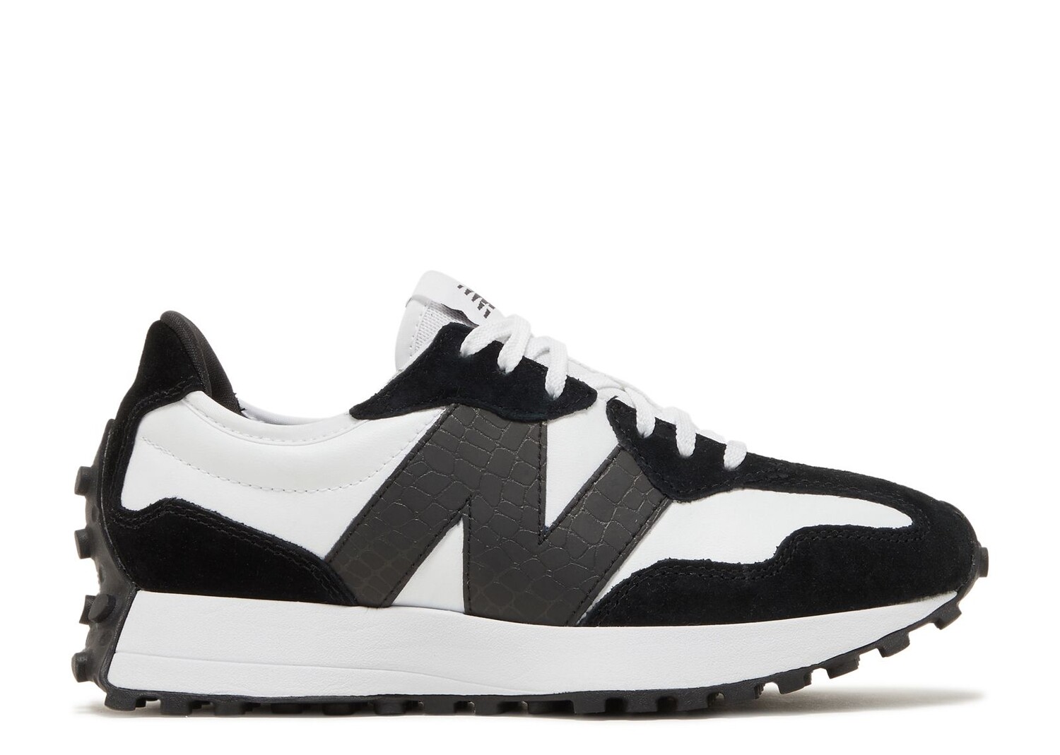 

Кроссовки New Balance Wmns 327 'Black White Crocodile', черный