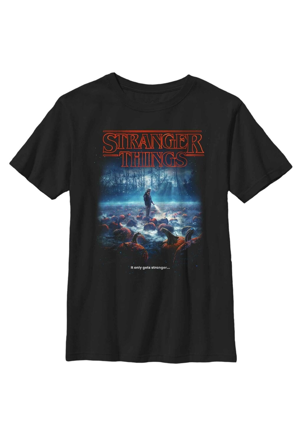 

Футболка с принтом Stranger Things Strange Pumpkins Henry Tiger, черный