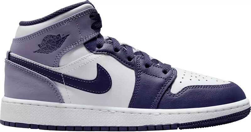

Детские баскетбольные кроссовки Jordan Air Jordan 1 Mid для начальной школы, мультиколор