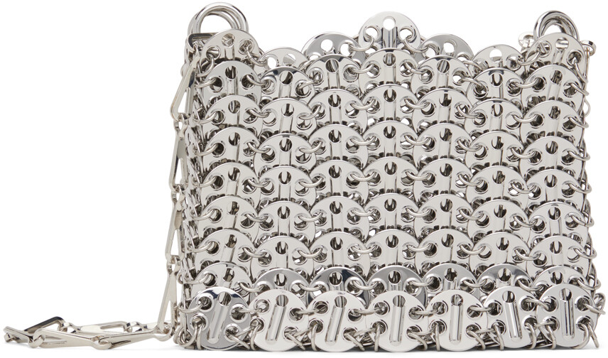 

Серебряная сумка Nano 1969 Rabanne, цвет Silver