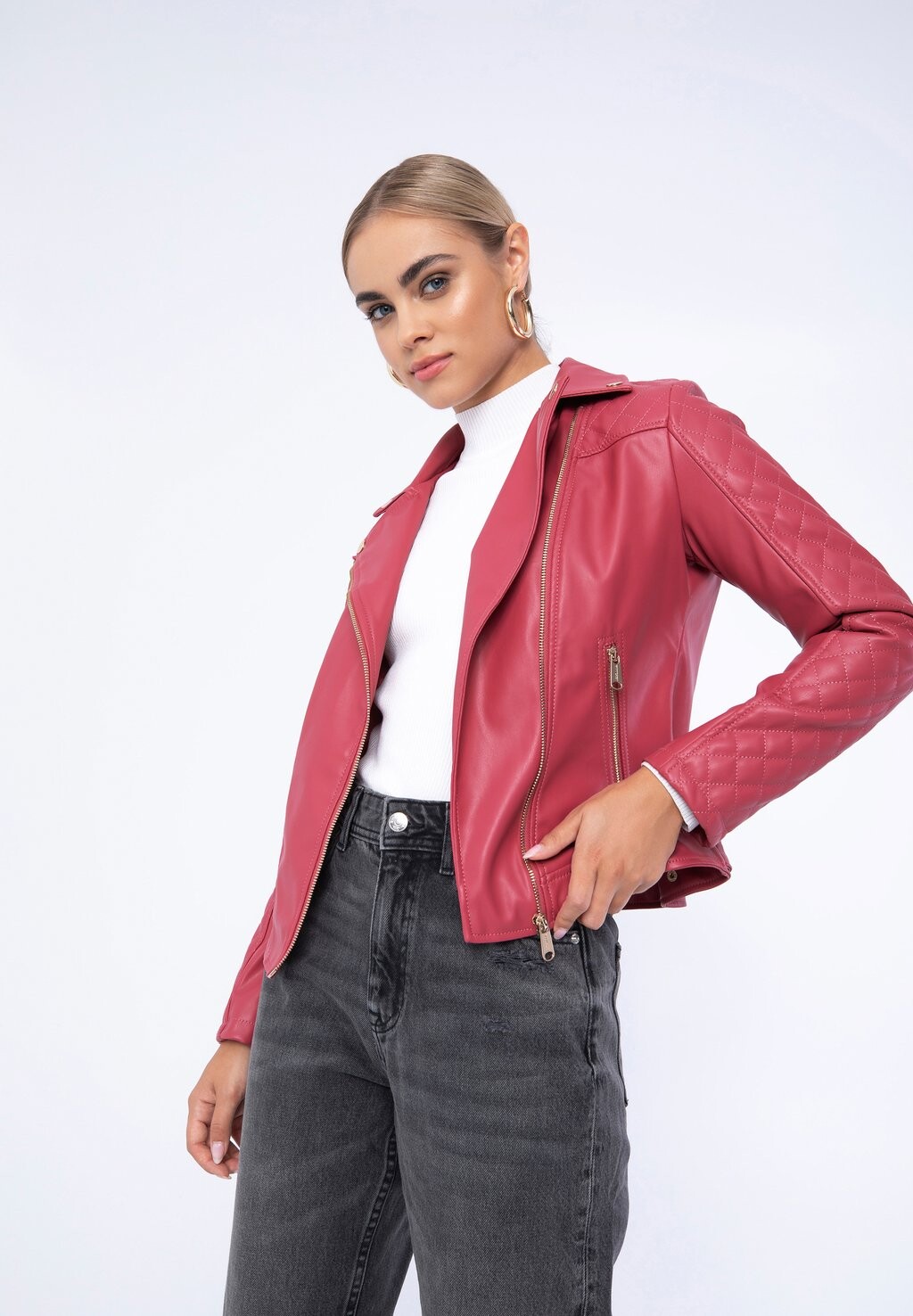 

Куртка из искусственной кожи WITTCHEN, цвет rosa