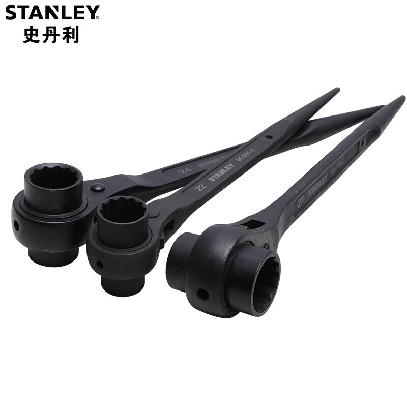 Stanley 94-175-2-23 14×17 мм метрический двухпортовый храповой ключ с хвостовиком, двусторонний торцевой ключ