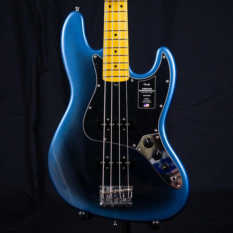 

Fender American Professional II Jazz Bass с грифом из палисандра 2022 - Dark Night American Professional II Jazz Bass with Rosewood Fretboard