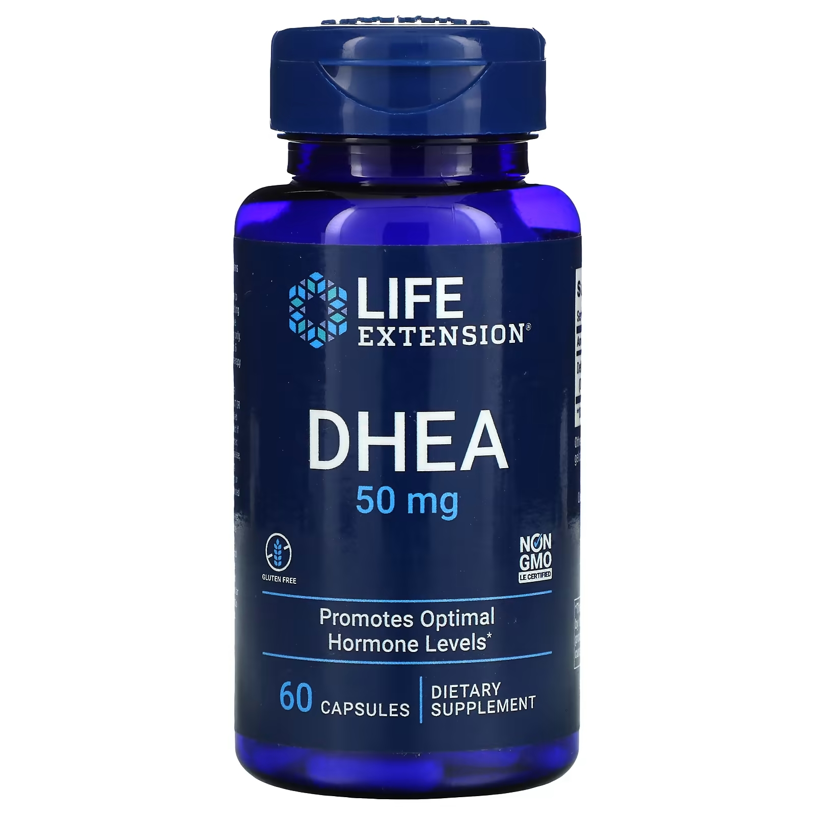 Пищевая добавка Life Extension DHEA, 60 капсул пищевая добавка life extension glycine 1000 мг 100 капсул