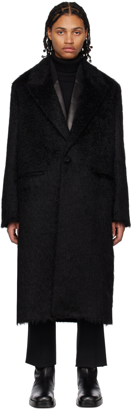 

Черное приталенное пальто Jil Sander, Черный
