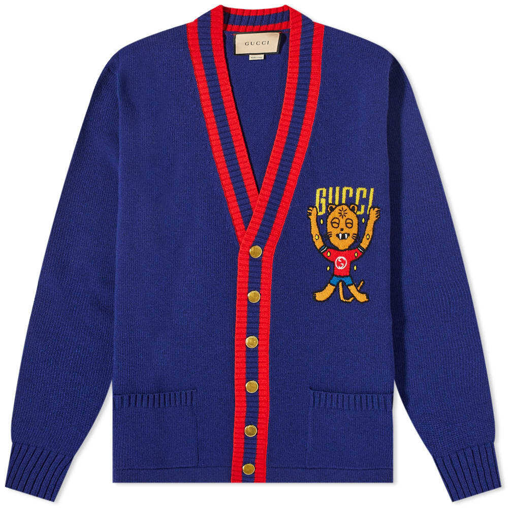 

Джемпер Gucci Pablo Delcielo Logo Cardigan, Синий