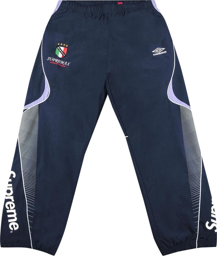 

Брюки Supreme x Umbro Track Pant 'Navy', синий