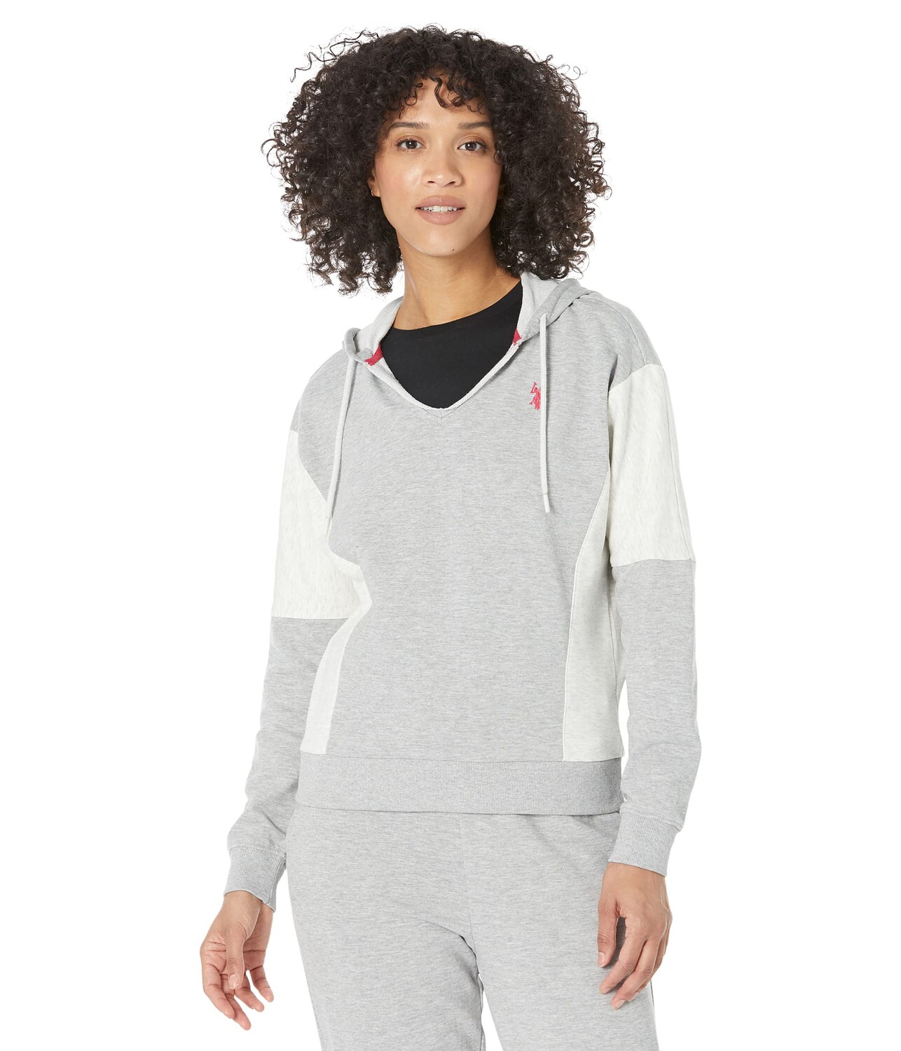 Худи U.S. POLO ASSN., Long Sleeve Color-Block Hoodie