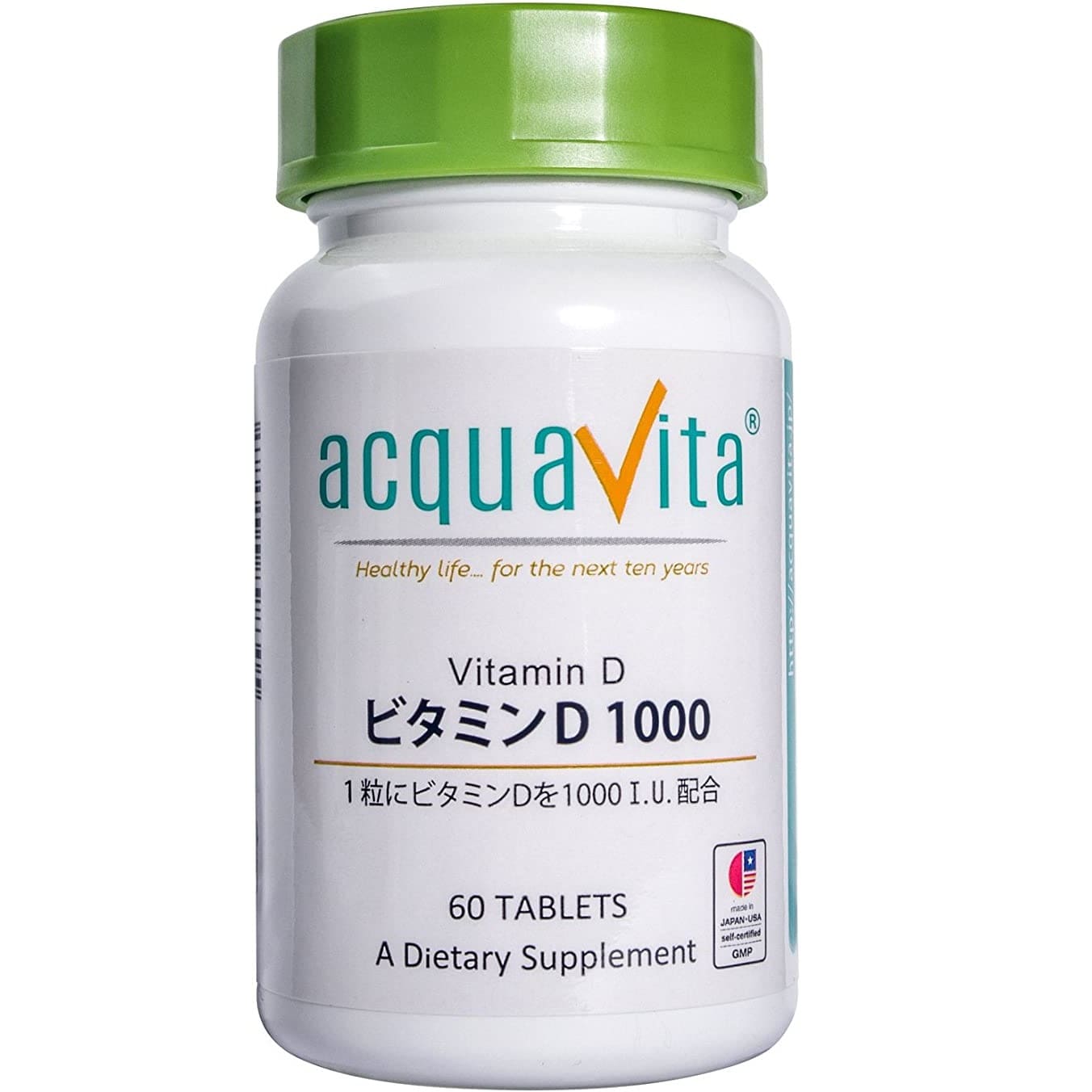 Витамин D 1000 МЕ AquaVita, 60 таблеток витамин е swanson 1000 ме 60 таблеток