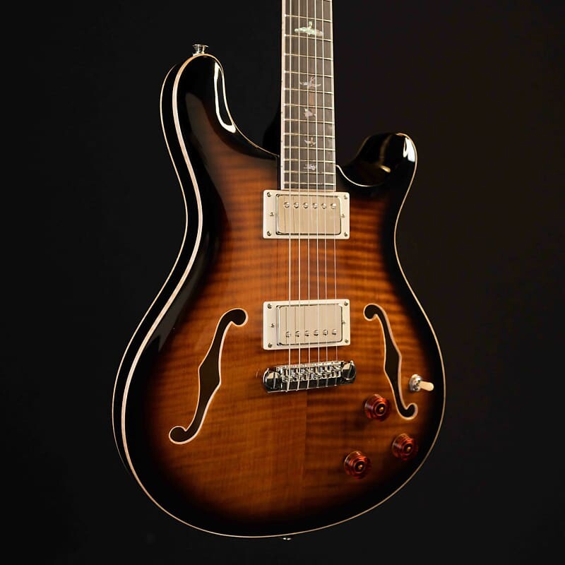 

PRS SE Hollowbody II Piezo — черное золото #3299