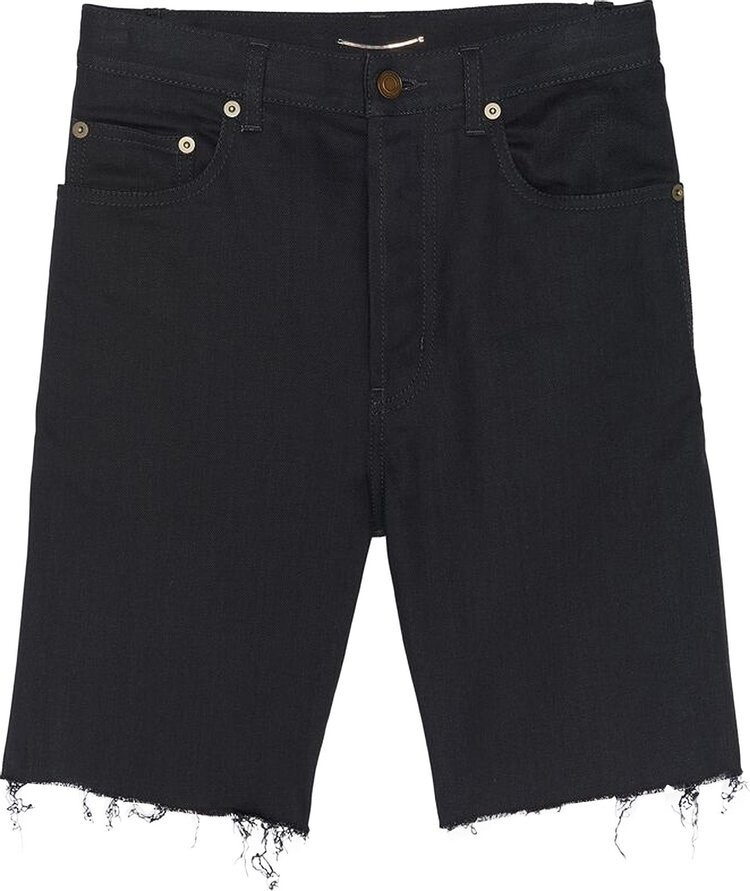 

Шорты Saint Laurent Denim Short 'Black', черный