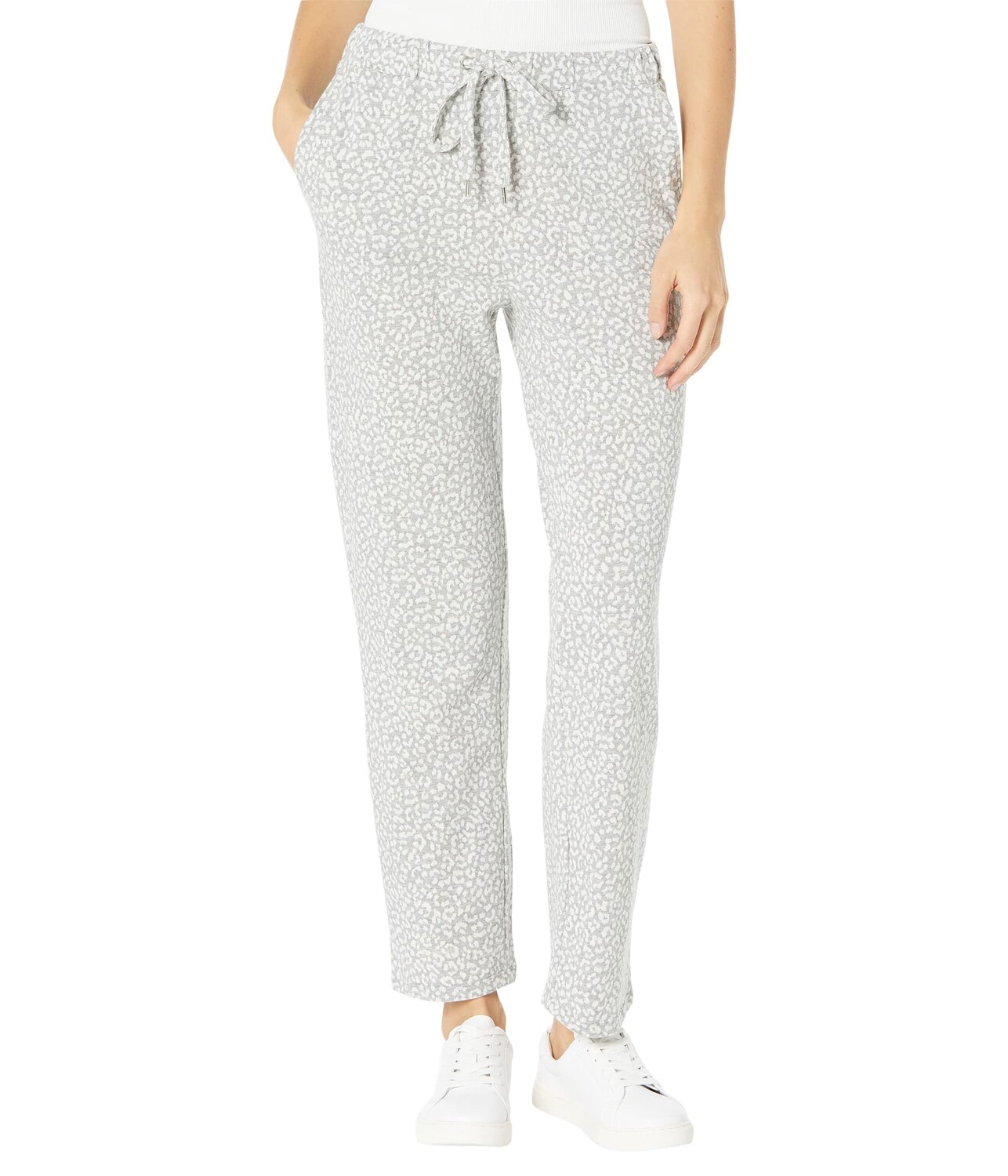 

Брюки MICHAEL Michael Kors, Cheetah Terry Jacquard Joggers, Серый