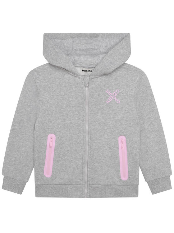

Толстовка обычного кроя Kenzo Kids, серый