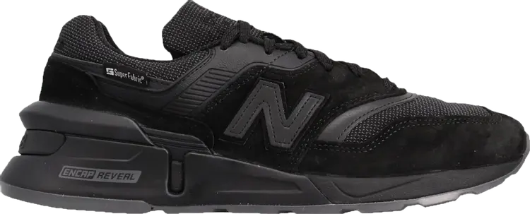 All black new balance 997 best sale