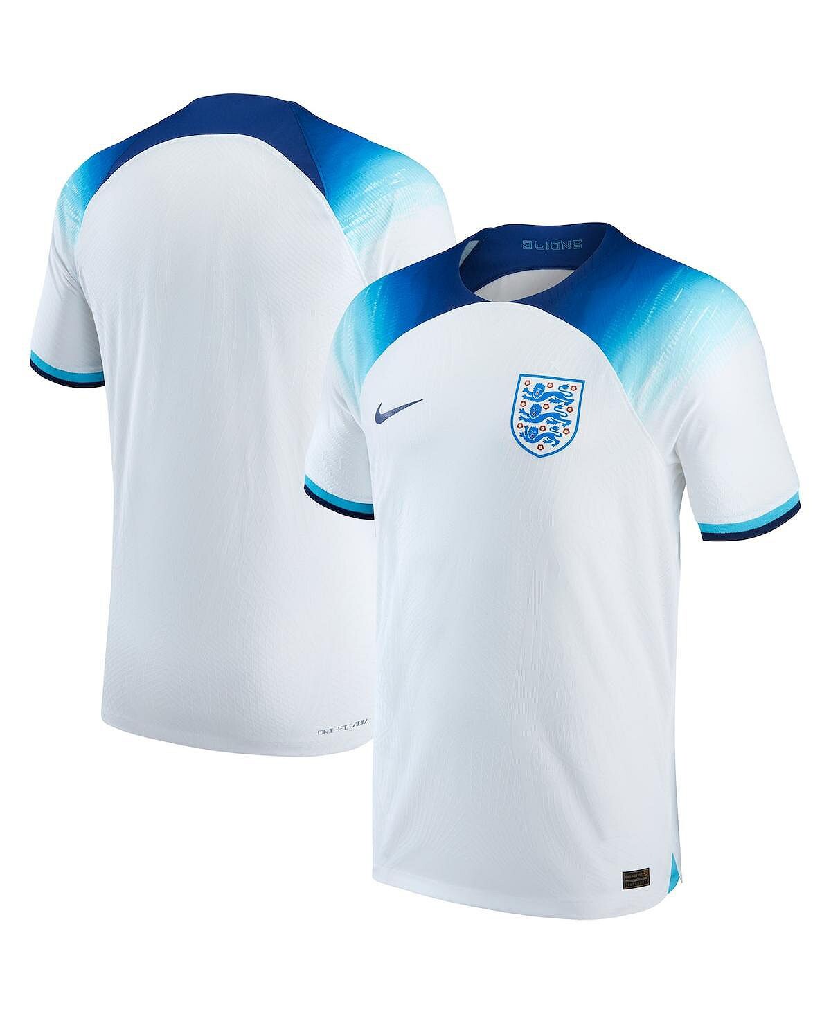 

Мужская белая национальная сборная англии 2022/23 home breathe stadium replica blank jersey Nike, белый