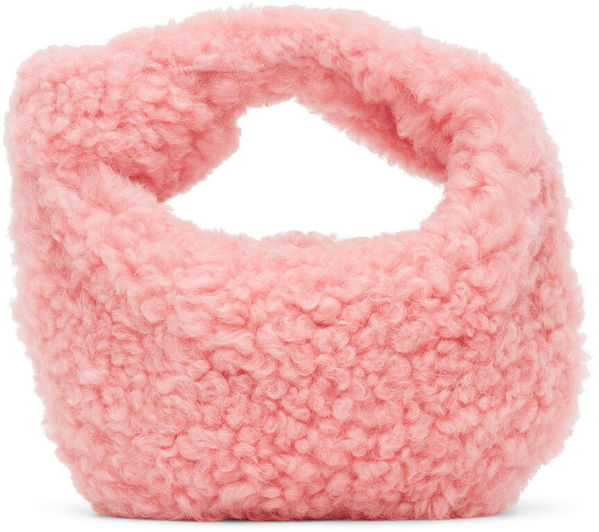 

Розовая мини-сумка Jodie из овчины Bottega Veneta