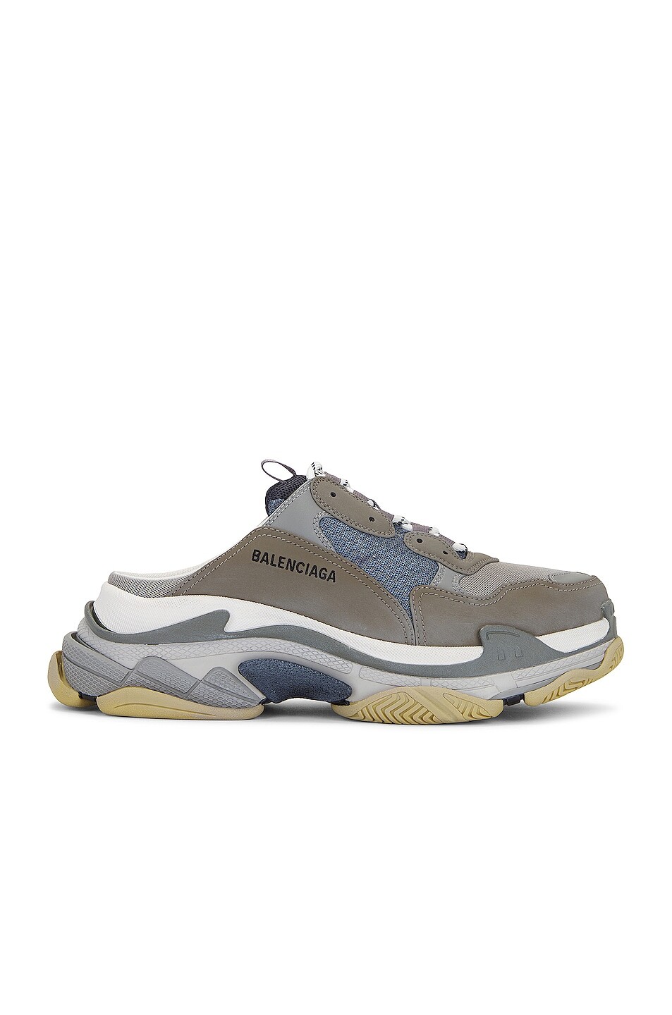 

Кроссовки Balenciaga Triple S Mule, цвет Grey & Blue