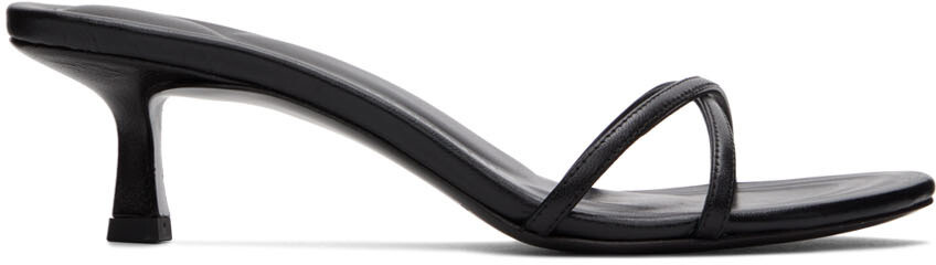 

Черные босоножки на каблуке с георгином Alexander Wang