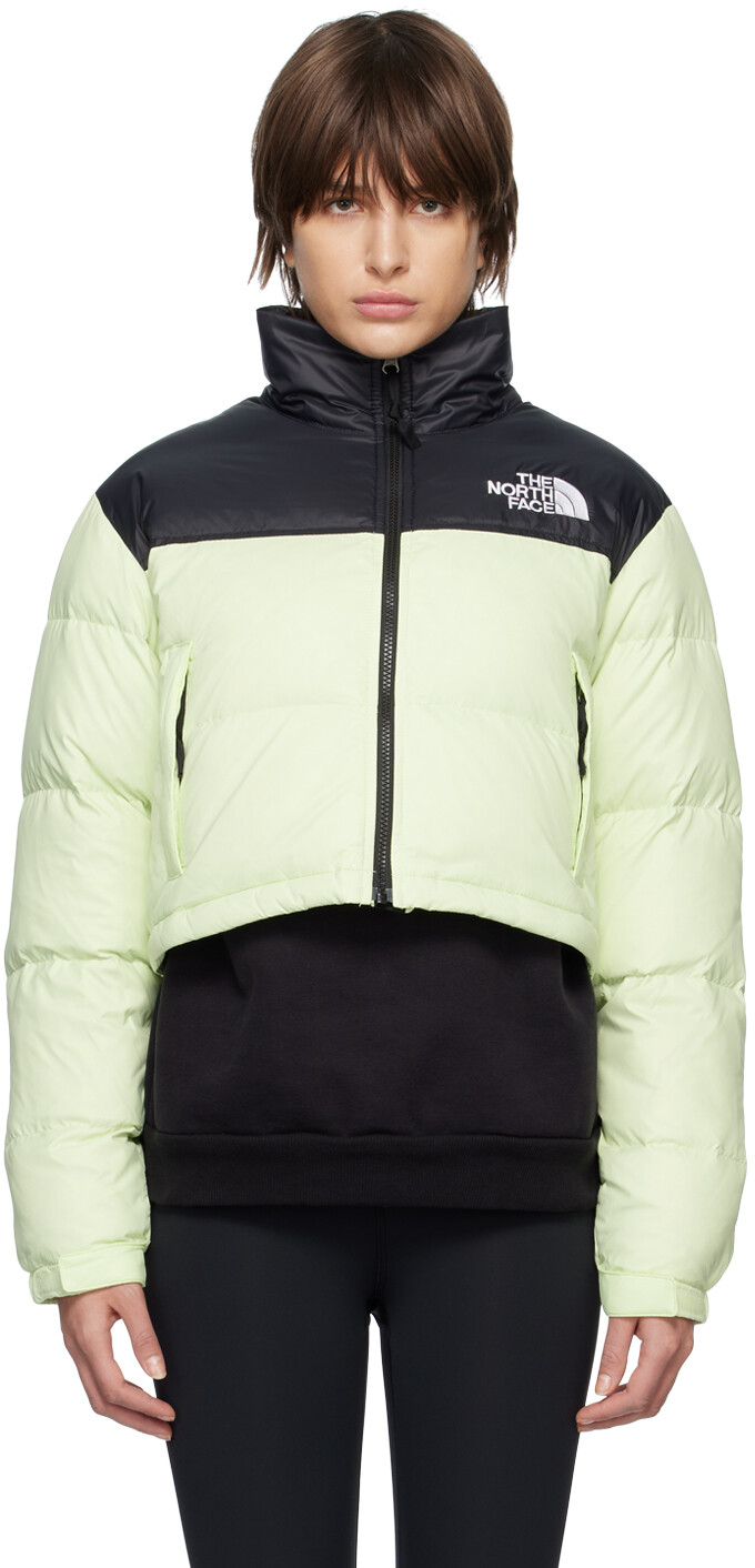 

Зеленая короткая пуховая куртка Nuptse The North Face, Зеленый