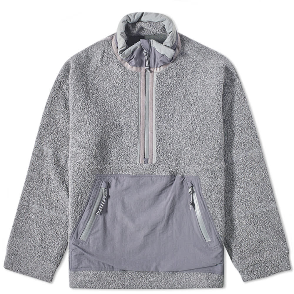 

Толстовка F/CE. Recycled Wool Boa Fleece Popover, Серый