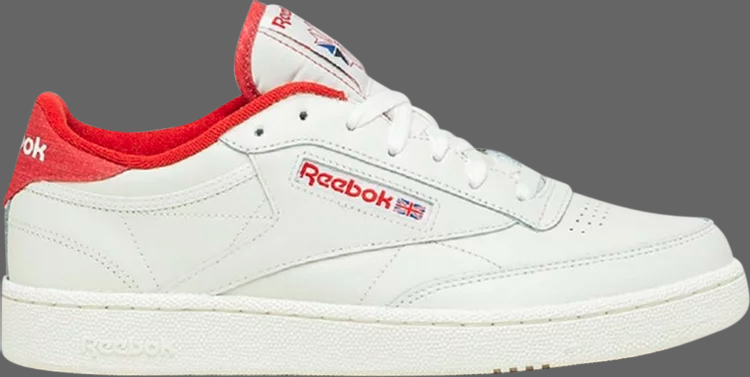 Лимитированные кроссовки club c 85 'chalk mars red' Reebok, белый - фото