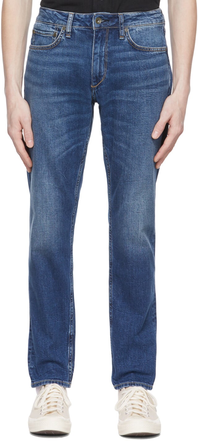 

Синие джинсы скинни 3 скинни rag & bone