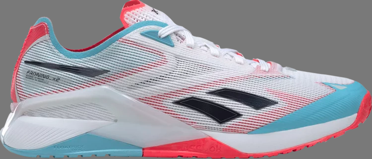 Кроссовки rich froning x nano x2 'neon blue neon cherry' Reebok, белый - фото