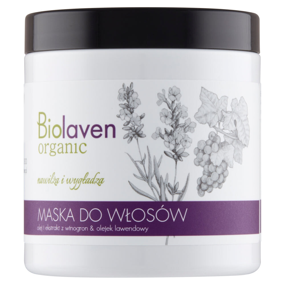 

Biolaven Смягчающе-увлажняющая маска для волос с маслом и экстрактом винограда и маслом лаванды 250мл
