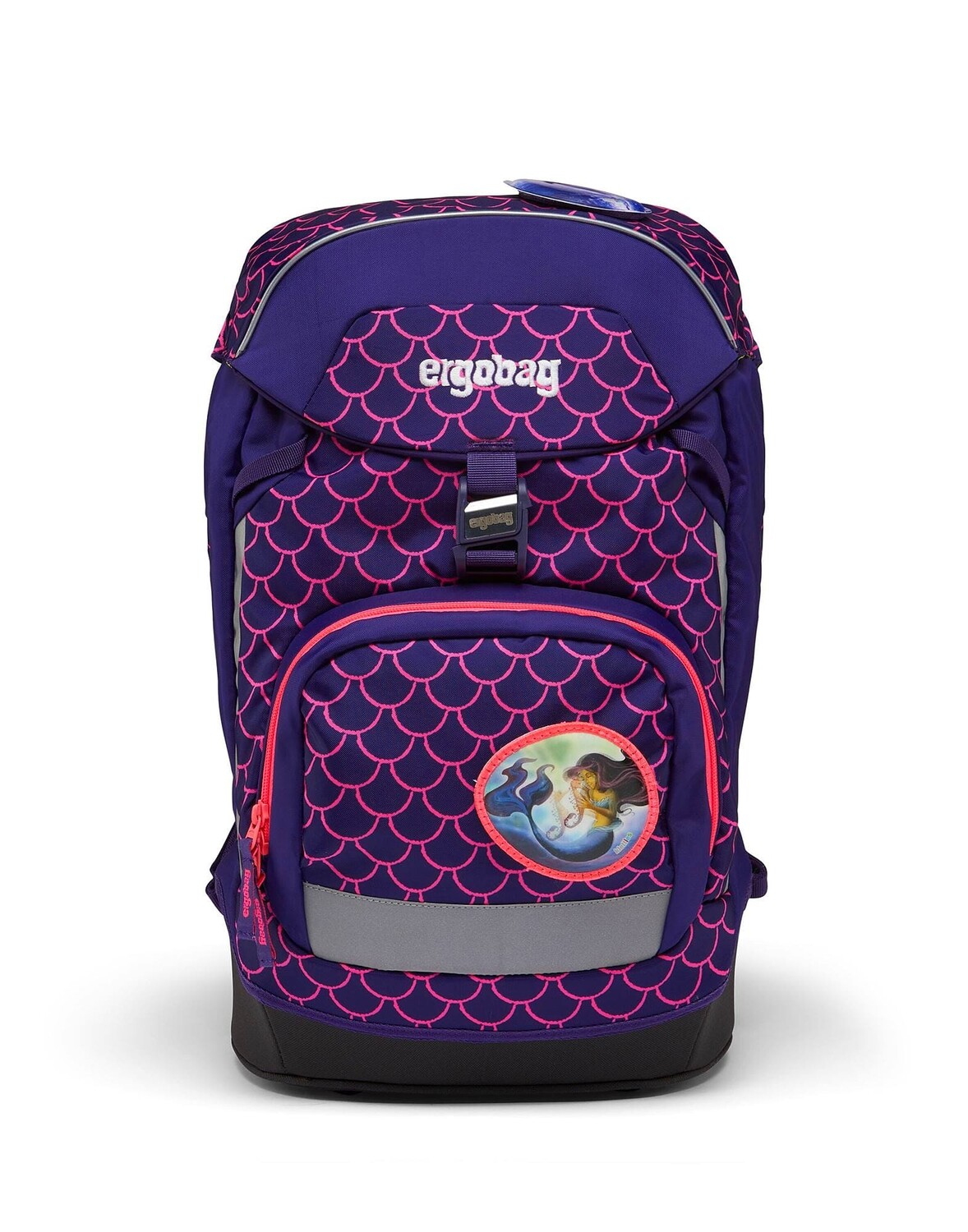 

Рюкзак Ergobag Pearl DiveBear, фиолетовый/синий/розовый