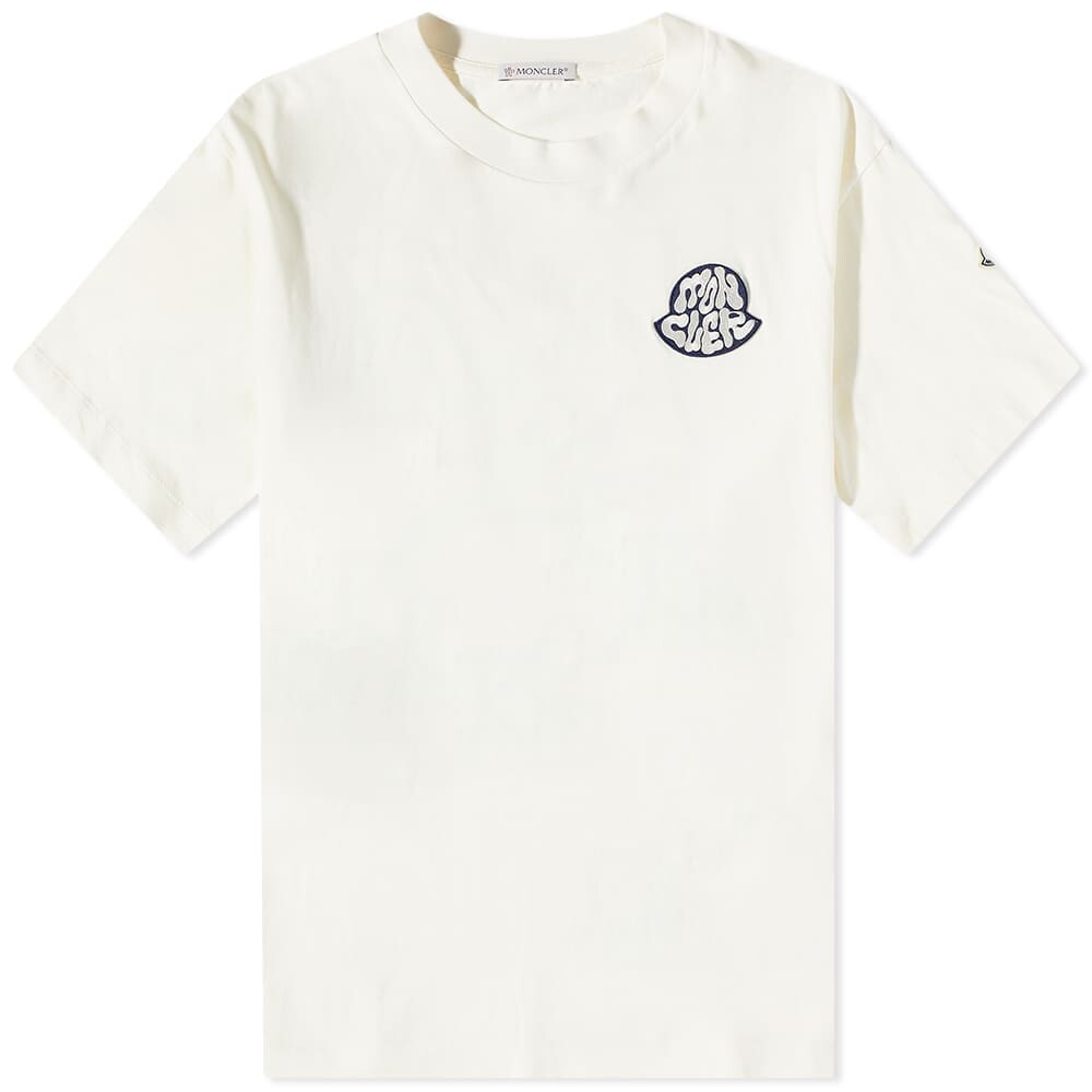 

Футболка Moncler Wave Logo Tee, Белый