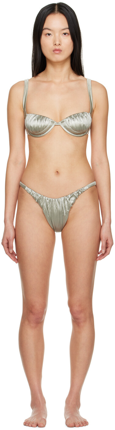 

Эксклюзивное серое бикини SSENSE Shelly & Waves Isa Boulder, Серый
