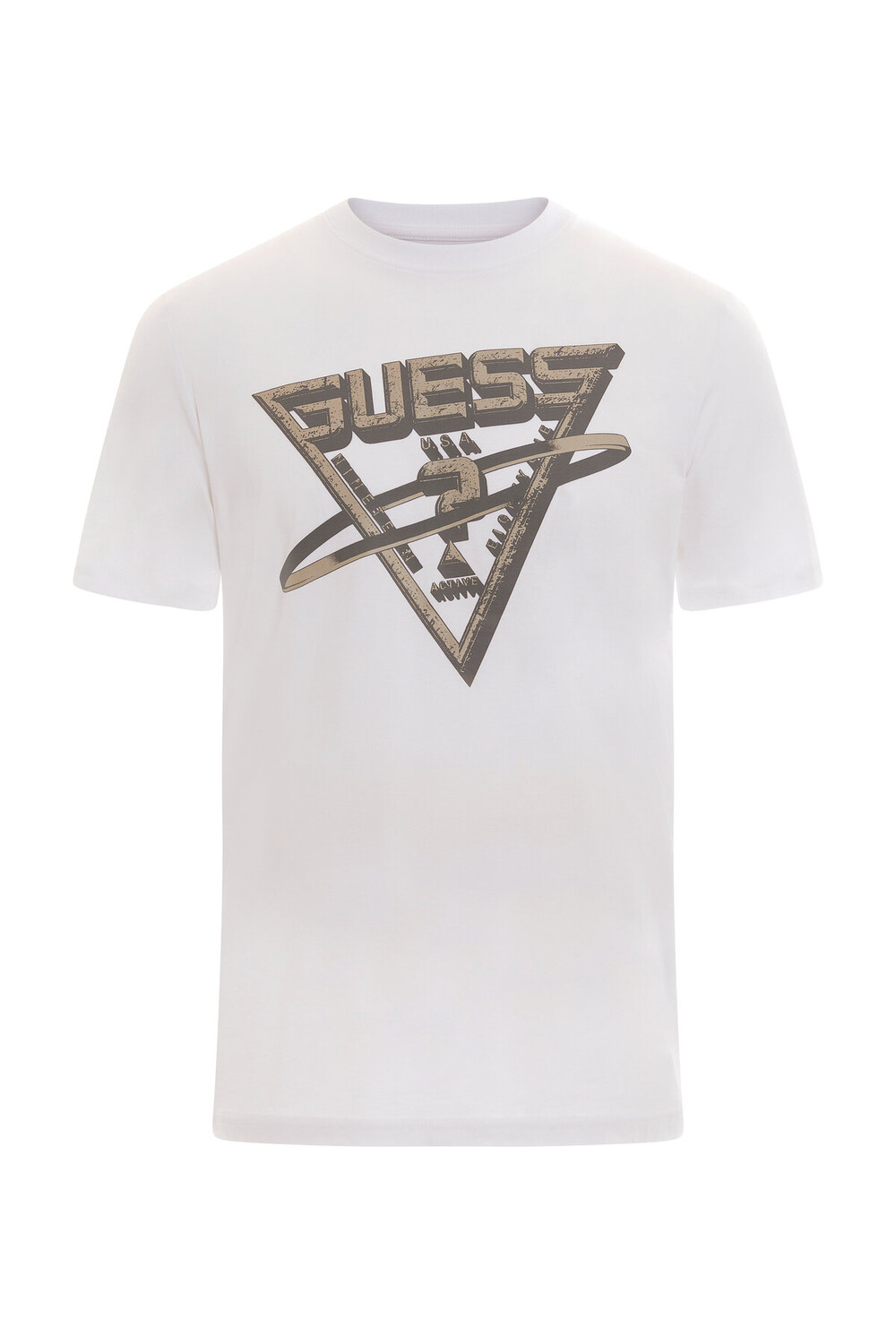 

МУЖСКАЯ ФУТБОЛКА ESMUN СТАНДАРТНОГО КРОЯ Guess, белый