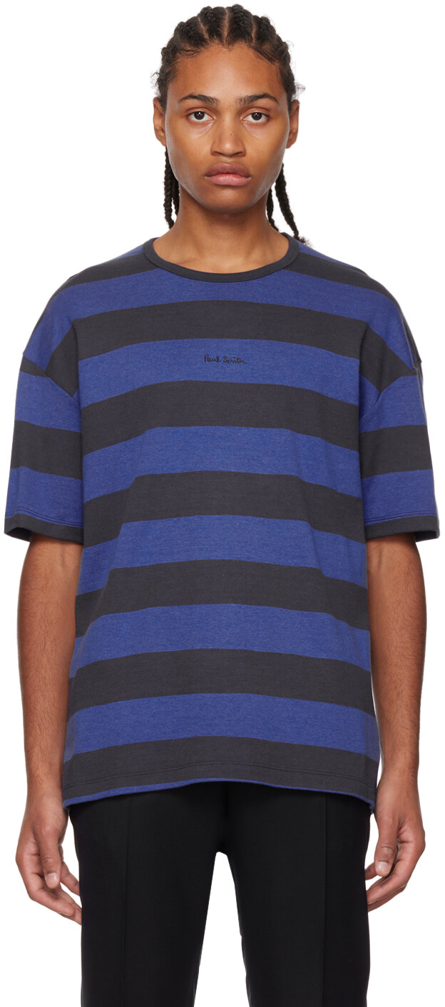 

Синяя полосатая футболка Paul Smith