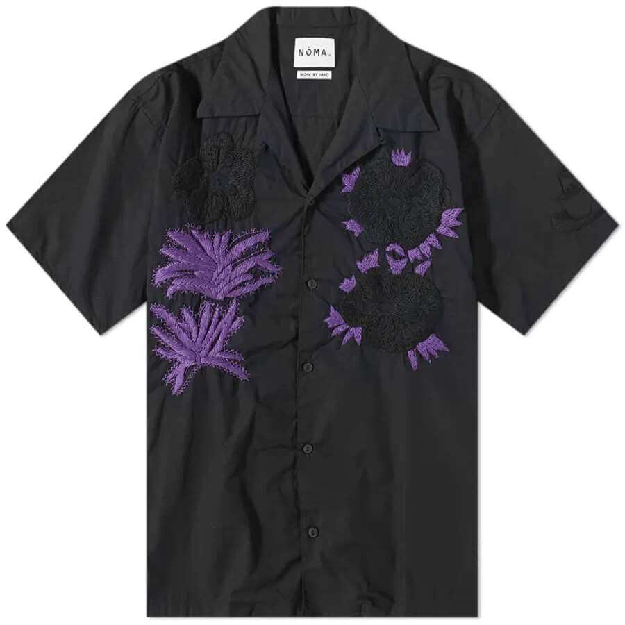 

Рубашка Noma T.D. Flower & Cactus Hand Embroidery Vacation, черный